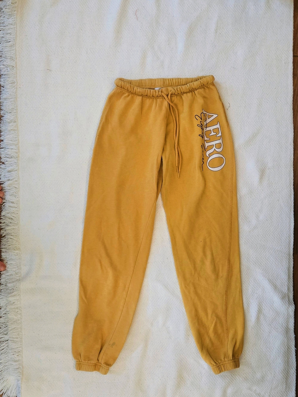 Aeropostale Mustard Yellow Joggers